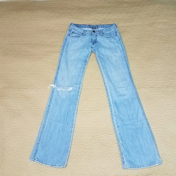 Vintage Fossil Y2K Taylor low rise straight jeans size 4 - Picture 2 of 10